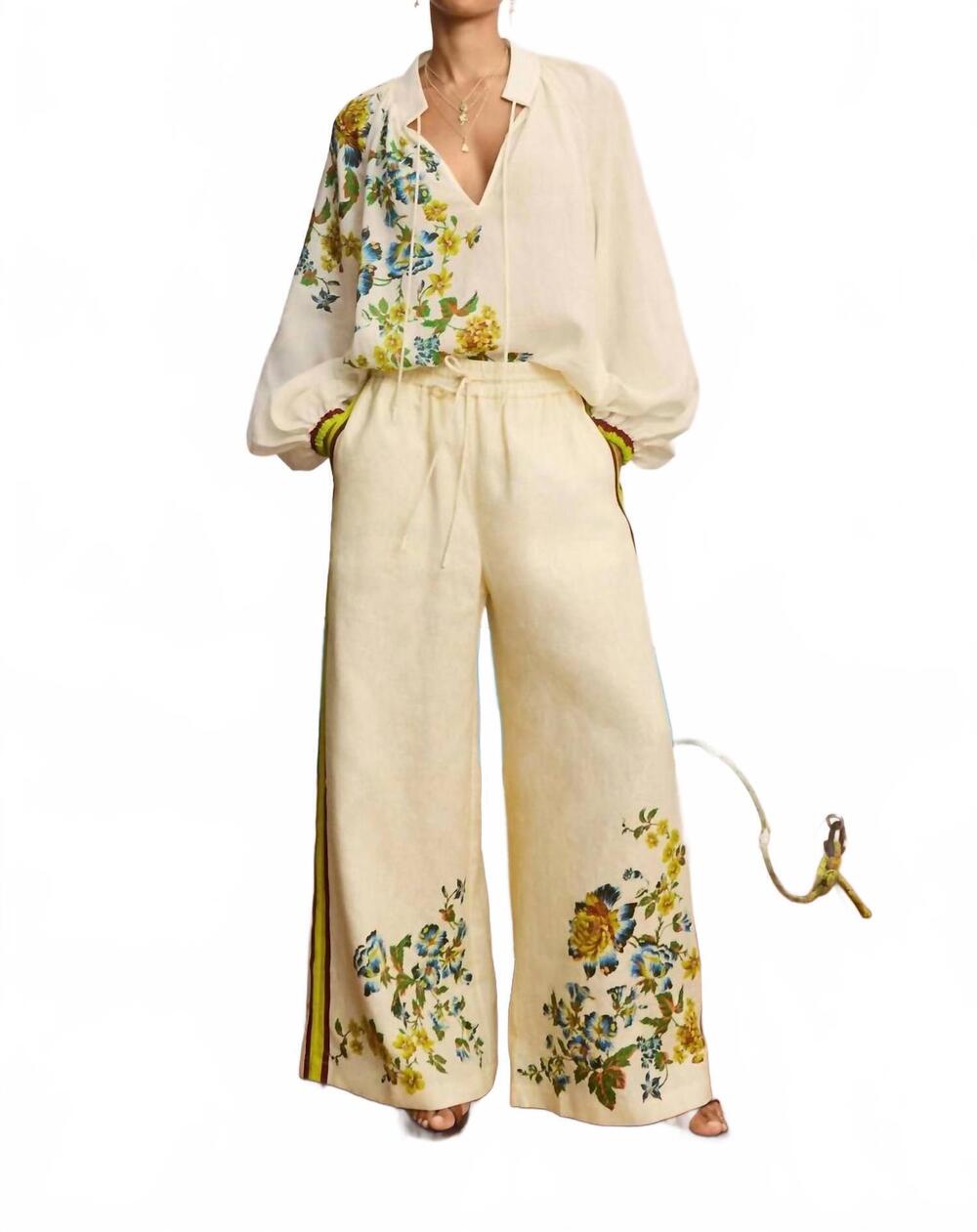 NEW ALEMAIS phyllis pant in cream